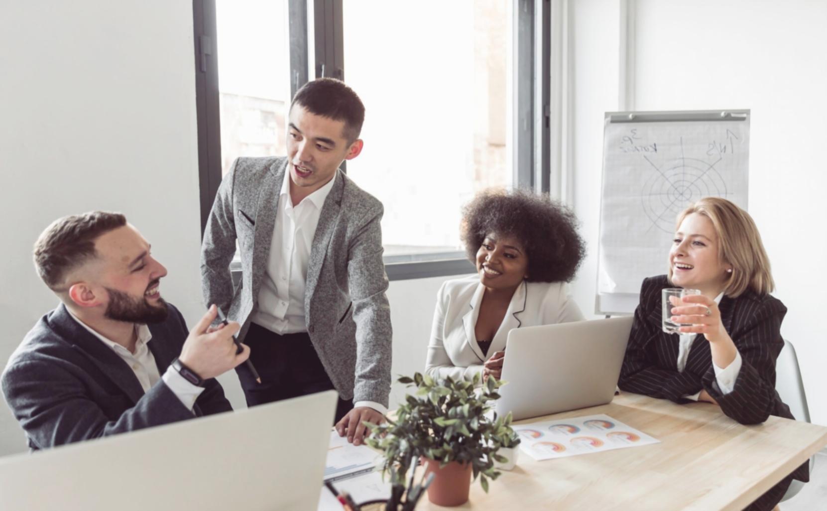 Successful online business workspace showing organized financial documentation